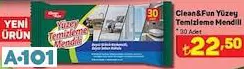 CLEAN&FUN YÜZEY TEMİZLEME MENDİLİ CLEAN&FUN YÜZEY TEMİZLEME MENDİLİ